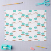 Osterhasen und Eier in Weiß Seidenpapier (Basteln)