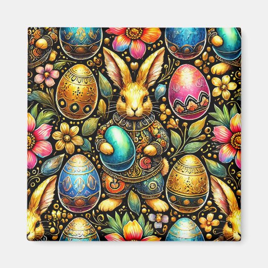 ~ Osterhasen und Eier ~ Magnet (Vorne)