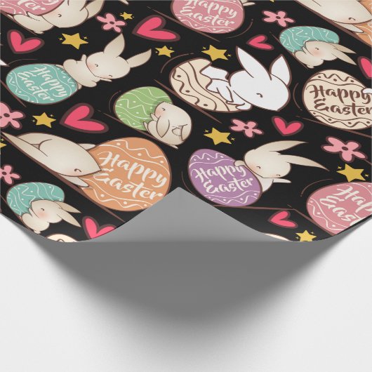 Osterhasen und Eier nahtlos Muster Geschenkpapier (Ecke)