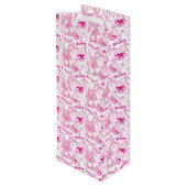 Osterhasen und Eier - Rosa weiße Geschenktüte (Rückseite Schrägansicht)