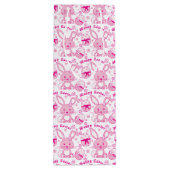 Osterhasen und Eier - Rosa weiße Geschenktüte (Rückseite)