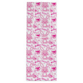 Osterhasen und Eier - Rosa weiße Geschenktüte (Vorderseite)