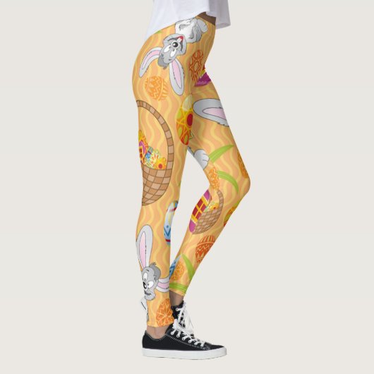 Osterhasen- und farbenfrohe Eier Leggings (Rechts)