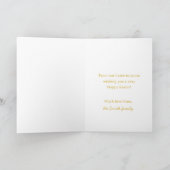 Osterhasen- und Frühlingsblumen - Karte (Innenseite)