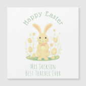 Osterhasen- und Goldene Eier Lehrer Magnetkarte (Vorderseite)