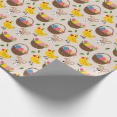Osterhasen und Kick Wrapping Papier Geschenkpapier (Ecke)