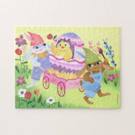 Osterhasen und Ostereier Puzzle