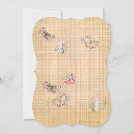 Osterhasen- und Schmetterlingsbrunch und Eierjagd Einladung (Rückseite)