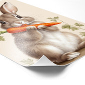 Osterhasen Vintage Mauer Kunst, Kultur Fotodruck (Ecke)