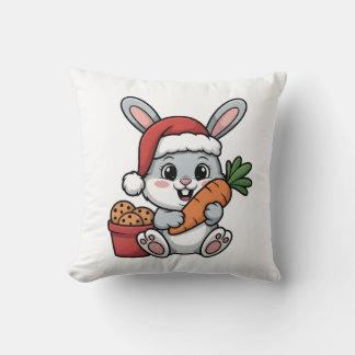 Osterhasen-Weihnachtskarotte Lustig Süße Feiertage Kissen
