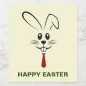 Osterhasen-Weinsiegel Weinetikett (Einzelnes Label)