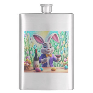 Osterhasen Weinzeit Flachmann