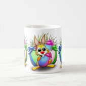 Osterhasen Witzig und Süße Figur Bitten an Eg Kaffeetasse (Mittel)