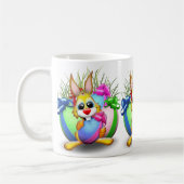 Osterhasen Witzig und Süße Figur Bitten an Eg Kaffeetasse (Links)