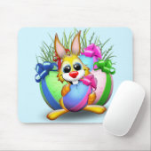 Osterhasen Witzig und Süße Figur Bitten an Eg Mousepad (Mit Mouse)