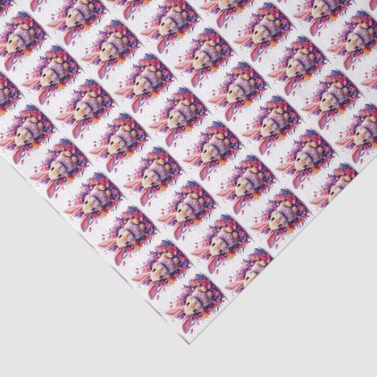 Osterhasen-Wrapping-Papier-Flachblatt-Set 3 Seidenpapier (Ausschnitt)