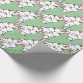Osterhasen-Wrapping Papier Niedlich Ostern Geschen Geschenkpapier (Ecke)