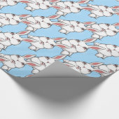 Osterhasen-Wrapping Papier Niedlich Ostern Geschen Geschenkpapier (Ecke)