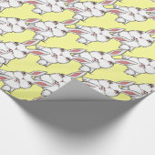 Osterhasen-Wrapping Papier Niedlich Ostern Geschen Geschenkpapier (Ecke)