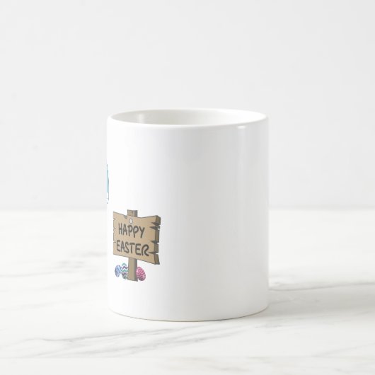 Osterhasen wünscht Frohe Ostern Kaffeetasse (Mittel)