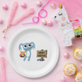 Osterhasen wünscht Frohe Ostern Pappteller (Party)