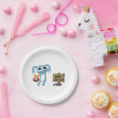 Osterhasen wünscht Frohe Ostern Pappteller (Party)