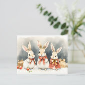 Osterhasen zu Weihnachten  (Stehend Vorderseite)