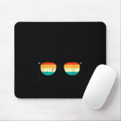 Osterhasengesicht Sonnenbrille Retro Hase Männer J Mousepad (Mit Mouse)