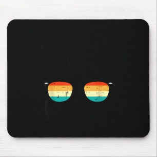 Osterhasengesicht Sonnenbrille Retro Hase Männer J Mousepad