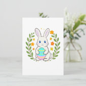 Osterhasenkarte Feiertagskarte (Stehend Vorderseite)