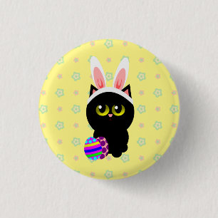 Osterhasenkatze Button