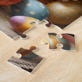 Osterhasenkorb, Frühlingshasen & Ostereier Puzzle (Seite)