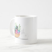 Osterhasenkorb Kaffeetasse (Vorderseite Links)