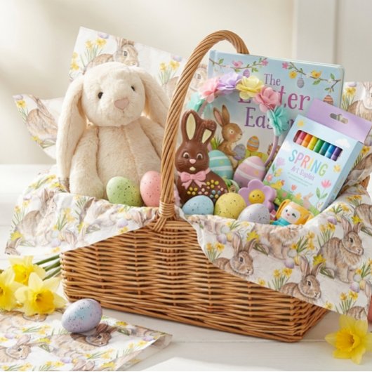 Osterhasenmuster  seidenpapier