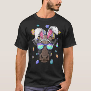 Osterhasenohren Kuh Lustige Ostereier Jagd T-Shirt