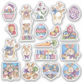 Osterhasensticker Aufkleber (Vorderseite)