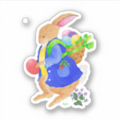 Osterhasensticker Aufkleber (Vorderseite)