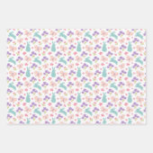 Osterhaser Eier 3 Designs Geschenkartikel Wrap Geschenkpapier Set (Vorderseite 2)