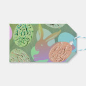 Osterhaser Eier "Happy Oaster" Geschenkanhänger (Vorderseite (Horizontal))