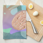 Osterhaser Eier "Happy Oaster" Geschirrtuch (Viertel Falte)