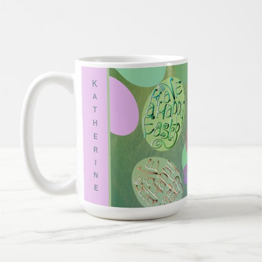 Osterhaser Eier "Happy Oaster" Kaffeetasse (Links)