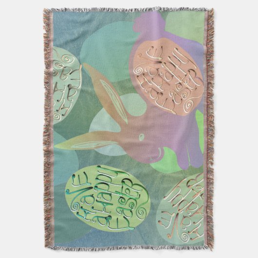 Osterhaser Eier-Keule Decke (Vorderseite Vertikal)