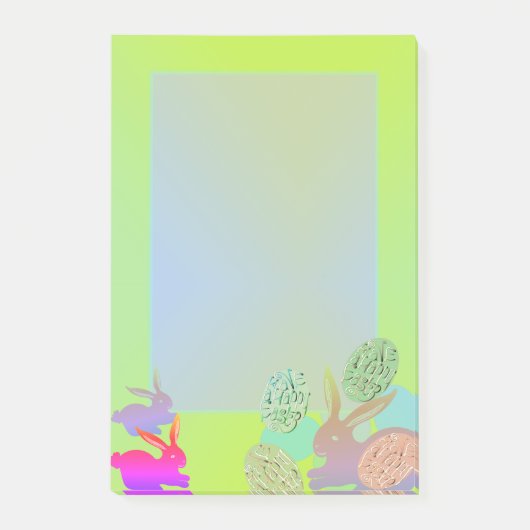 Osterhaser Eier Stationery Postit Notizen (Vorderseite)