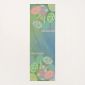 Osterhaser Eier Yoga Mat Yogamatte (Rückseite)