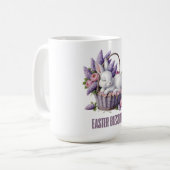 Osterhass - Bunny & Blume Basket Kaffeetasse (Vorderseite Links)