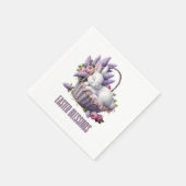 Osterhass - Bunny & Blume Basket Serviette (Ecke)