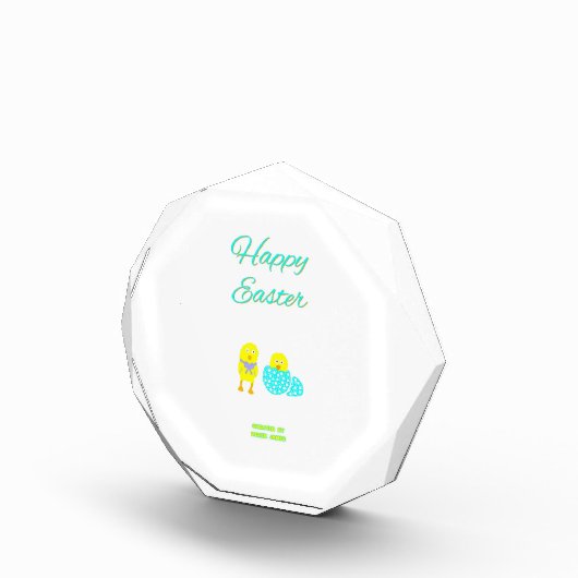 Osterhatchlein Octagonal Foto Block (Rechts)