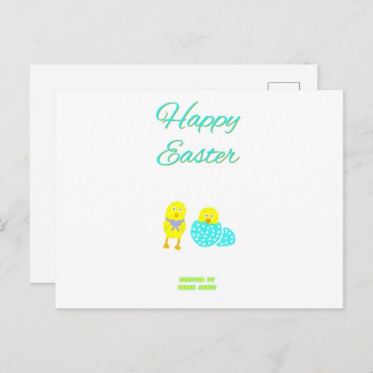Osterhatchlein Postkarte (Vorne/Hinten)