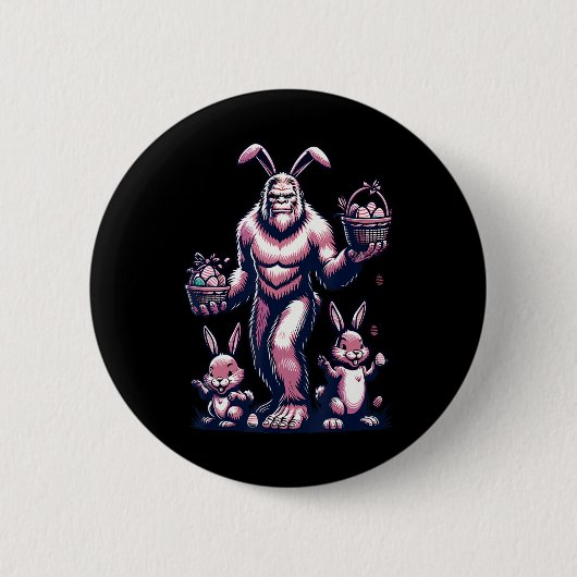 Osterhaufen mit sonniger und eier Basketball C Button (Vorderseite)