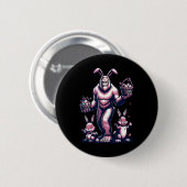 Osterhaufen mit sonniger und eier Basketball C Button (Vorne & Hinten)